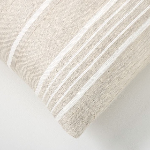 West Elm Silk Stripe Pillow Covers - Set of 2 - Picture 2 of 5